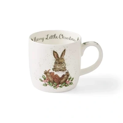 Afbeelding van Wrendale Designs Mok Merry Little Christmas / Konijn