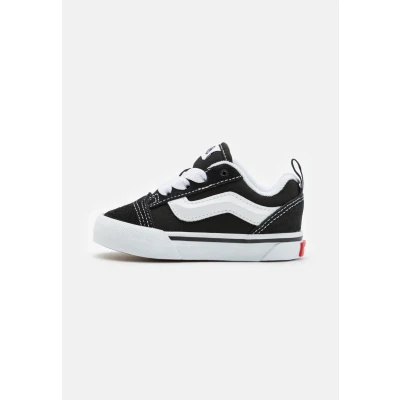 Afbeelding van Vans KNU Skool Unisex Sneakers laag voor kinderen, Maat: 19, Black/true white Leer en textiel