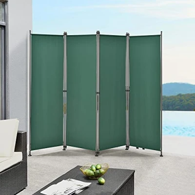 Afbeelding van Tuinscherm scheidingswand zonwering 170x215 cm donkergroen