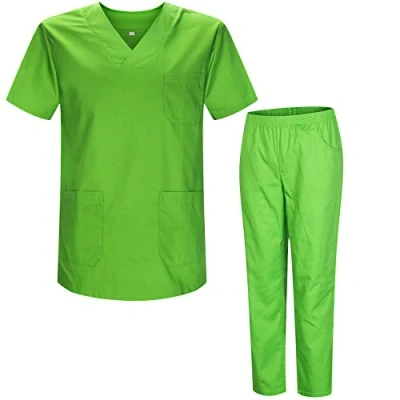 Image de MISEMIYA Uniforms Scrub BZ 817 8312 Ensemble médical unisexe pour adulte Vert pomme 21, 5XL, 5XL