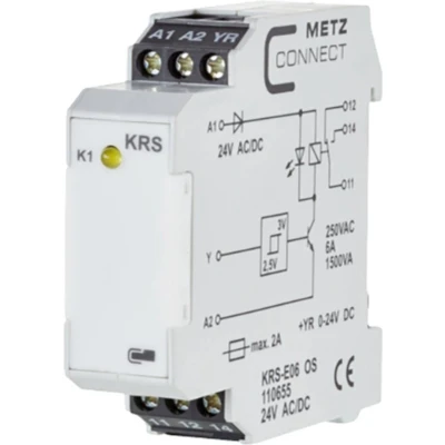 Afbeelding van Metz Connect 110655 Drempelwaardeschakelaar 24, 24 V/AC, V/DC (max) 1x wisselcontact 1 stuk(s)