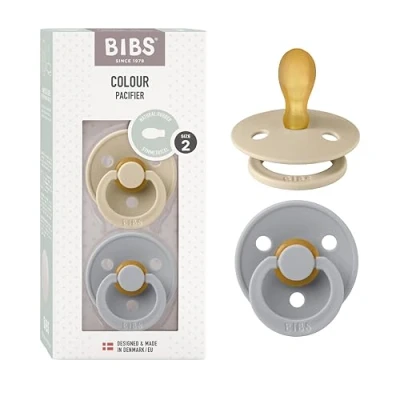 Afbeelding van BIBS Colour Fopspeen Symmetrisch Stage 2 Vanilla/Cloud Duopack