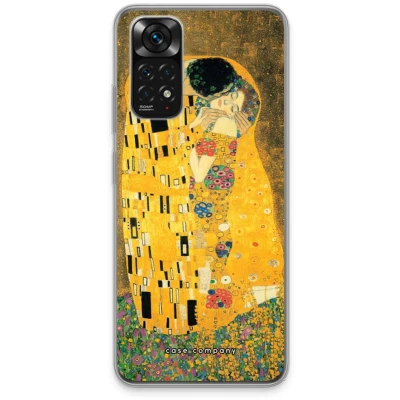 Afbeelding van Case Company® hoesje geschikt voor Xiaomi Redmi Note 11S Der Kuss Soft Cover Telefoonhoesje Bescherming aan alle Kanten en Schermrand