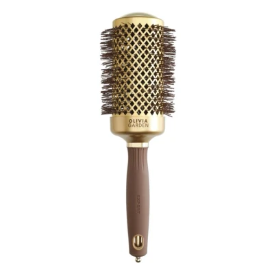 Afbeelding van Olivia Garden Expert Blowout Shine Wavy Goud/Bruin 55mm Haibu by Kapperskorting.com
