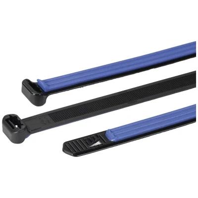 Afbeelding van HellermannTyton 111 50001 SGT100S PA66HIRHSUV/TPE BK/BU Kabelbinder 12.7 mm Zwart/blauw 1 stuk(s)