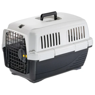Afbeelding van Ferplast Reismand Clipper 1 Kattenvervoersbox 50x33x32 cm Wit Zwart