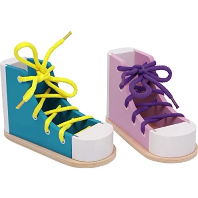 Afbeelding van Small Foot Kleurrijke rijgschoenen