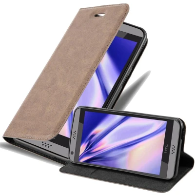 Afbeelding van Cadorabo Hoesje geschikt voor HTC Desire 530 / 630 in KOFFIE BRUIN Beschermhoes met magnetische sluiting, standfunctie en kaartvakje Book Case Cover Etui