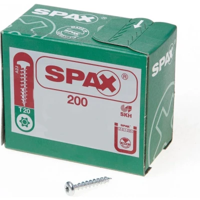 Afbeelding van Spax spaanplaatschroeven cilinderkop verzinkt T Star T20 4.5x25mm (per 200 stuks)
