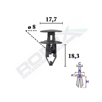 Afbeelding van ROMIX C70570 Clip