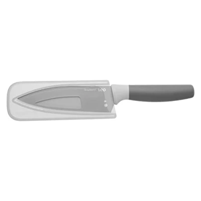 Afbeelding van LEO Klein koksmes met kruidenstripper Grijs 14 cm