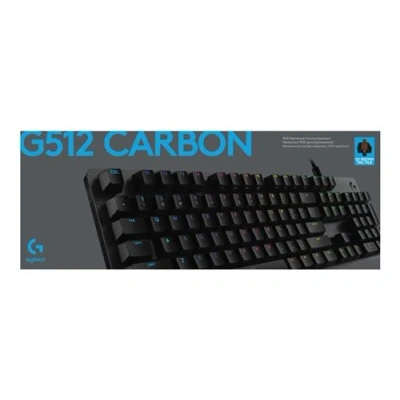 Image de Logitech Gaming G512 Clavier backlit USB QWERTZ Allemand commutateur : GX Brown Tactile carbone