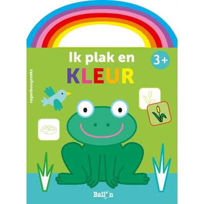 Afbeelding van Uitgeverij ballon ik plak en kleur kikker