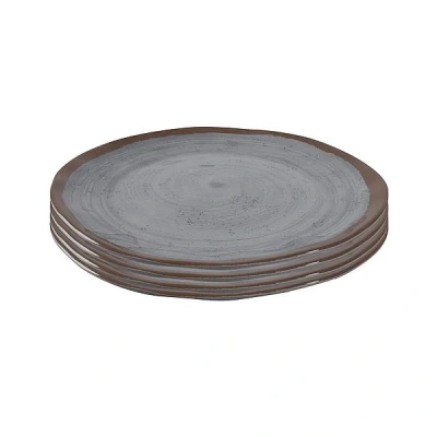 Afbeelding van Bo Camp Ontbijtbord Halo 100% Melamine 4 Stuks Grijs
