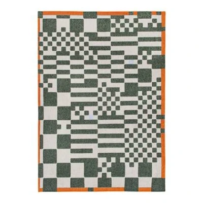 Afbeelding van Louis de Poortere Craft Chess Vloerkleed 240 x 340 cm Deep Green