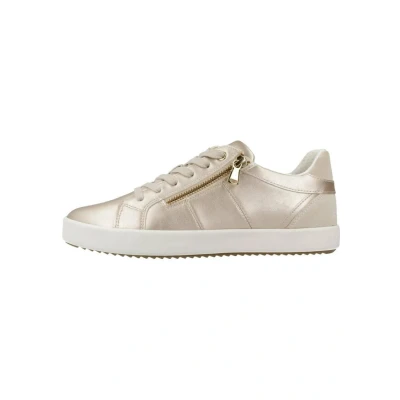 Afbeelding van Geox D Blomiee E Plata Sneakers laag, Dames, Maat: 41, Oro Leer/ synthetisch