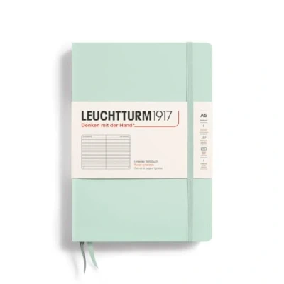 Afbeelding van Leuchtturm1917 A5 Medium Natural Colours Notitieboek ruled Mint Green Notebook 4004117625985