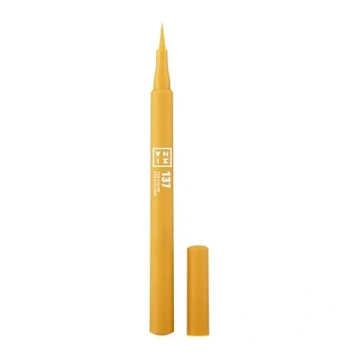 Image de 3INA MAKEUP The Color Pen Eyeliner 137 Jaune 10h longue durée Couleur Liquide Mat avec Pointe Ultra Précise Haute Pigmentation Vegan Cruelty Free