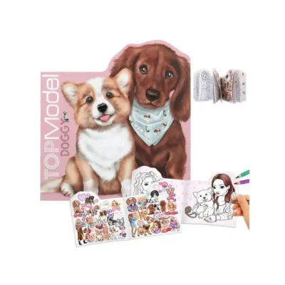 Afbeelding van Depesche TOPModel DOGGY kleurboek KITTY and