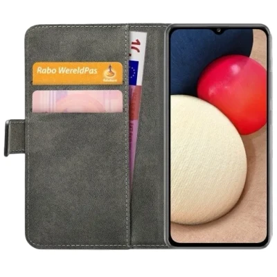 Afbeelding van Mobilize PU leer Book Case Zwart Samsung Galaxy A02s