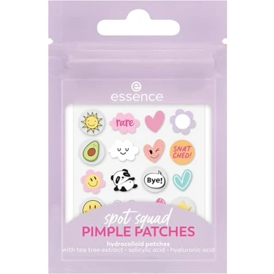 Afbeelding van Essence Spot Squad Pimple Patches, meerkleurig, anti puistjes, voedend, dekkend, voor onzuivere huid, veganistisch, parfumvrij, alcoholvrij, parabenen, 1 verpakking (32 stuks)