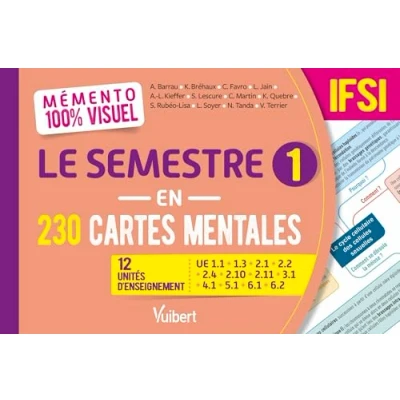Afbeelding van MEMENTO 100% VISUEL LE SEMESTRE 1 EN 230 CARTES MENTALES IFS