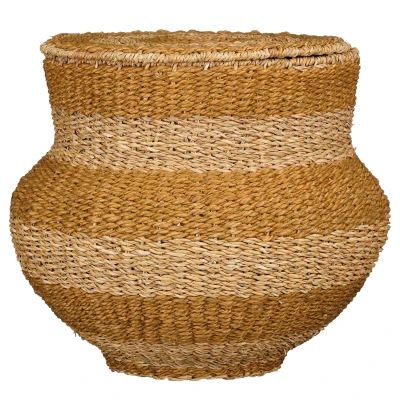 Afbeelding van Tacoma Opbergmand met Deksel H48 x Ø55 cm Jute Geel