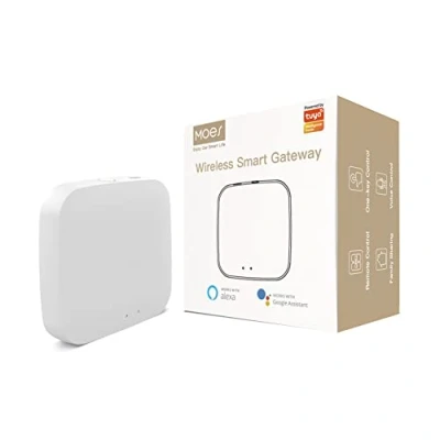 Afbeelding van MOES Tuya ZigBee en BLE Smart Home Gateway WiFi Mesh Hub, werkt met producten of Home, spraakbediening via Alexa Google