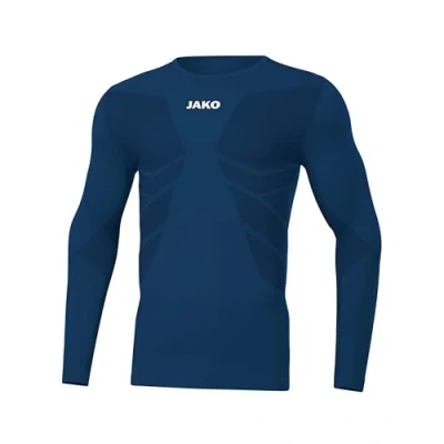 Afbeelding van JAKO Langarm Comfort Hemd voor kinderen, Maat: 122/128, Blauweiss