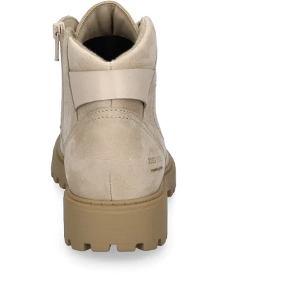 Afbeelding van Josef Seibel Marta 18 Veterboots, Dames, Maat: 39, Creme Leer