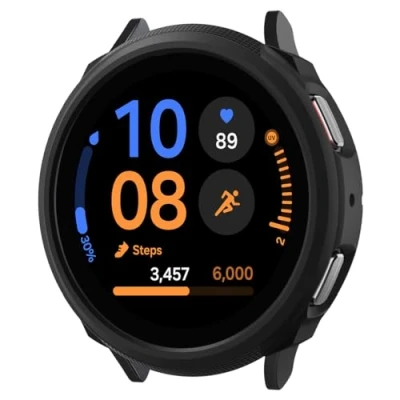 Afbeelding van Spigen Liquid Air beschermhoes compatibel met Galaxy Watch FE (2024) 5 (2022) 4 (2021) 40 mm zwart
