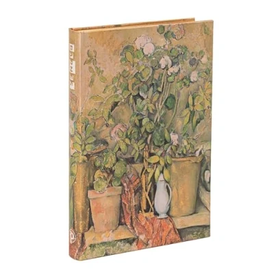 Afbeelding van Cezanne’s Terracotta Pots and Flowers Mini Lined Hardback Journal (Elastic Band Closure)