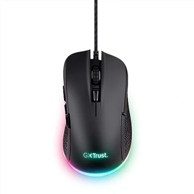 Afbeelding van Trust Gamingmuis Gxt922 Ybar Rgb Verlichting 7200 Dpi Zwart (24729)
