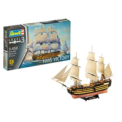Afbeelding van 1:450 Revell 05819 HMS Victory Ship Plastic Modelbouwpakket