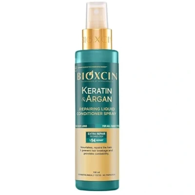 Afbeelding van Bioxcin Keratine en argan conditioner zonder uitspoelen 150 ml voor een grondige reparatie glans anti kroes gespleten haarpunten alle haartypes