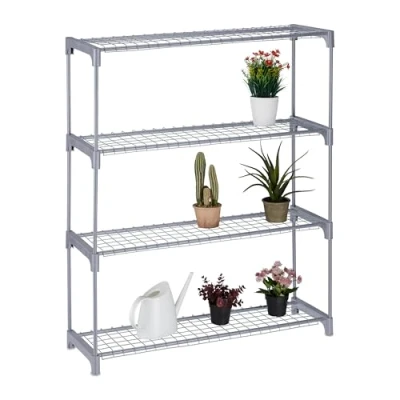 Afbeelding van plantenrek binnen 4 etages 106x91x28 cm metaal