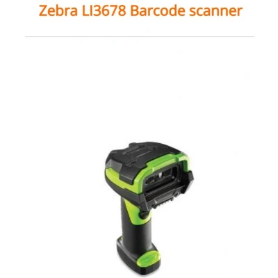 Afbeelding van Zebra LI3678 SR, Draagbare streepjescodelezer, 1D, Codabar, Code 11, 128, 39, 93, GS1 128 (UCC/EAN 128), MSI, Plessey, U.P.C., 617 nm, 65 65,