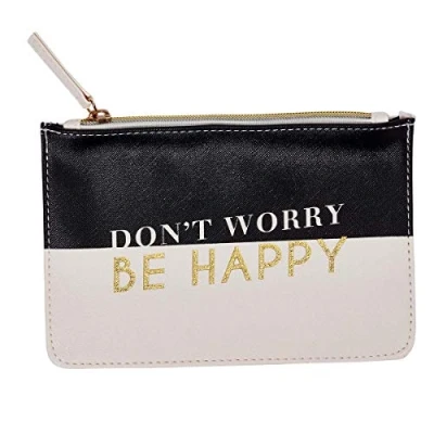 Afbeelding van Draeger Don&#039;t Worry tas met ritssluiting voor make up, lippenstift, potloden, ideaal als cadeau verjaardag, alle gelegenheden