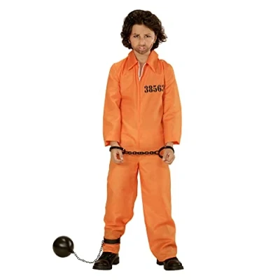 Afbeelding van WIDMANN MILANO Party Fashion kostuum voor kinderen, gevangene, overall, Knasti, carnavalskostuums