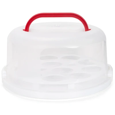 Afbeelding van Patisse Transportdoos Kunststof Taart/Cupcake Ø30cm