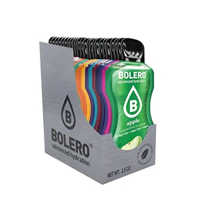 Image de Bolero Boissons Pack de 48 sachets 3 g poudre rafraîchissante non sucrée avec la stévia Vitamine C pour les diabétiques Boisson plus saine famille et amis
