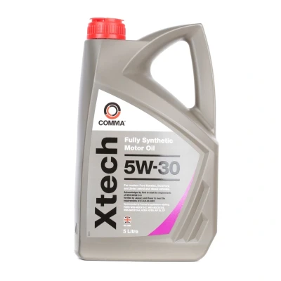 Afbeelding van Comma Xtech 5W 30 5L Motorolie XTC5L FORD: Focus 2 Kombi, FIESTA 6, Transit V363 Van, TOYOTA: Yaris II Hatchback, I Auris Hatchback