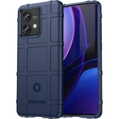 Afbeelding van imoshion Hoesje Geschikt voor Motorola Edge 40 Neo Rugged Shield Backcover Donkerblauw