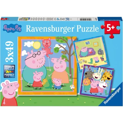 Afbeelding van Ravensburger Familie en Vrienden van Legpuzzel, 3x49st.