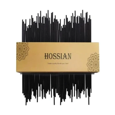 Afbeelding van HOSSIAN 100 stuks 22,9 cm zwarte vezel rietstaafjes reservestaafjes voor etherische oliën