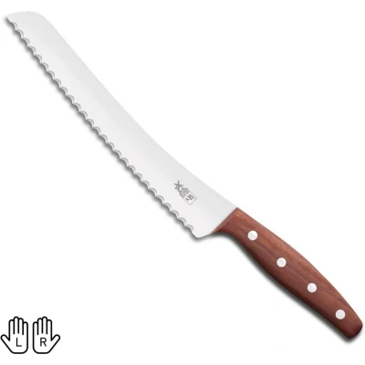 Afbeelding van Robert Herder KB2 Broodmes RVS Gekarteld Lemmet 22.5 cm Heft Pruimenhout
