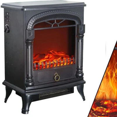 Afbeelding van Beper RI.504 Elektrische Haard Sfeerhaard Openhaard Keramische Kachel 2000 Watt Thermostaat