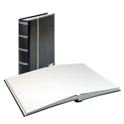 Afbeelding van Lindner Elegant, Insteekalbum A4 60 bladzijden (witte) 10 stroken Zwart afm: 230x305x58 per st.