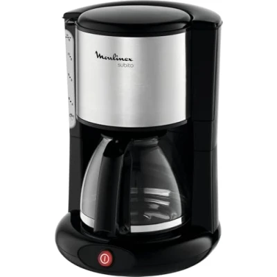 Afbeelding van Moulinex Subito Filterkoffiezetapparaat van roestvrij staal, 1,25 l, 10 tot 15 kopjes, druppelbescherming, draaibare filterhouder, automatische uitschakeling na 30 minuten FG360811