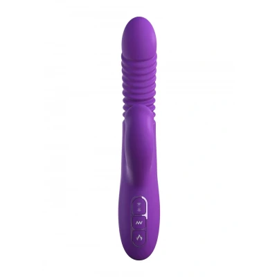 Afbeelding van Stotende Vibrator met Clitoris Stimulator Paars